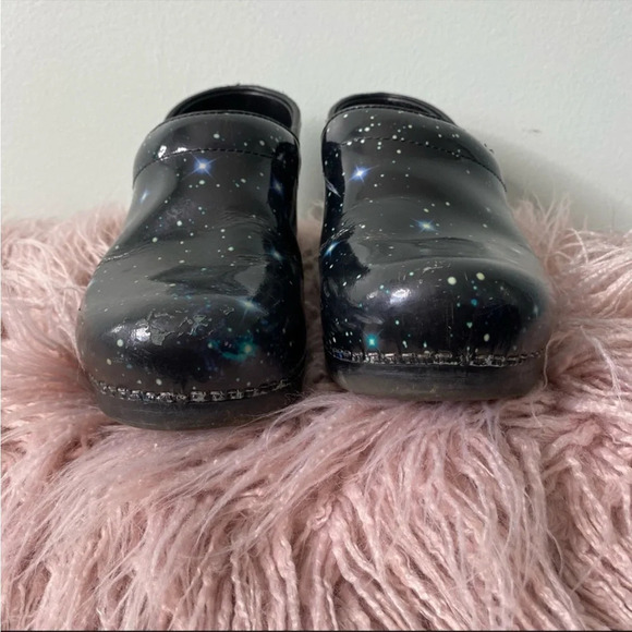 Dansko Black Galaxy Clogs - Picture 2 of 7